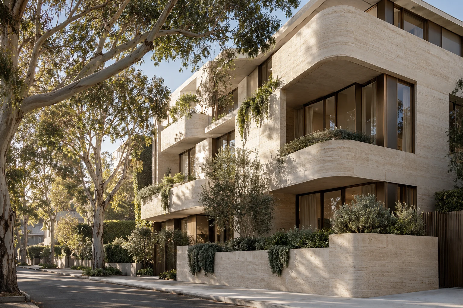 Original concept of a sculptural boutique residence
